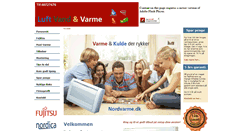 Desktop Screenshot of nordvarme.dk