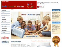Tablet Screenshot of nordvarme.dk